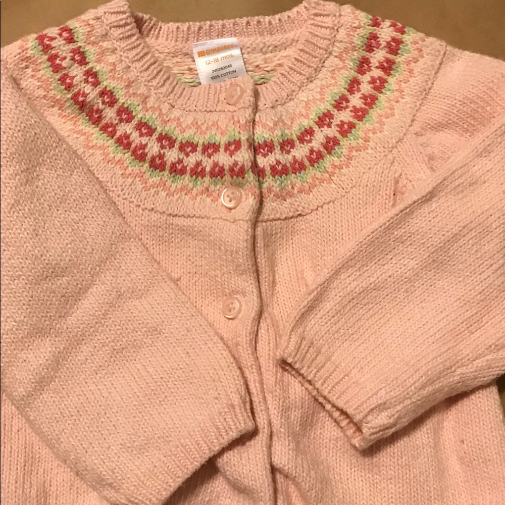 Gymboree fair isle cardigan 12-18 months